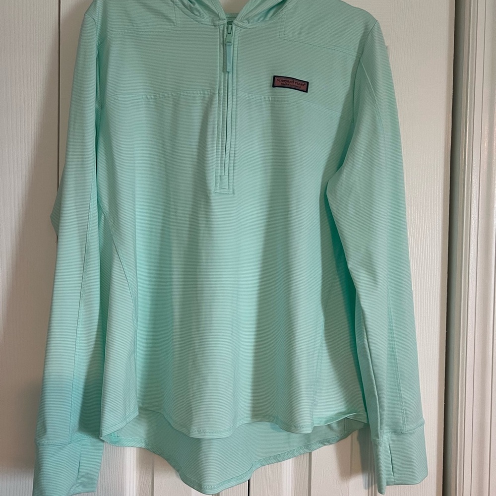 Mint Green Hooded Pullover